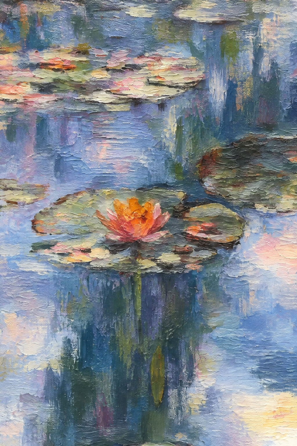 Close-up of the Chara brushwork and canvas texture
