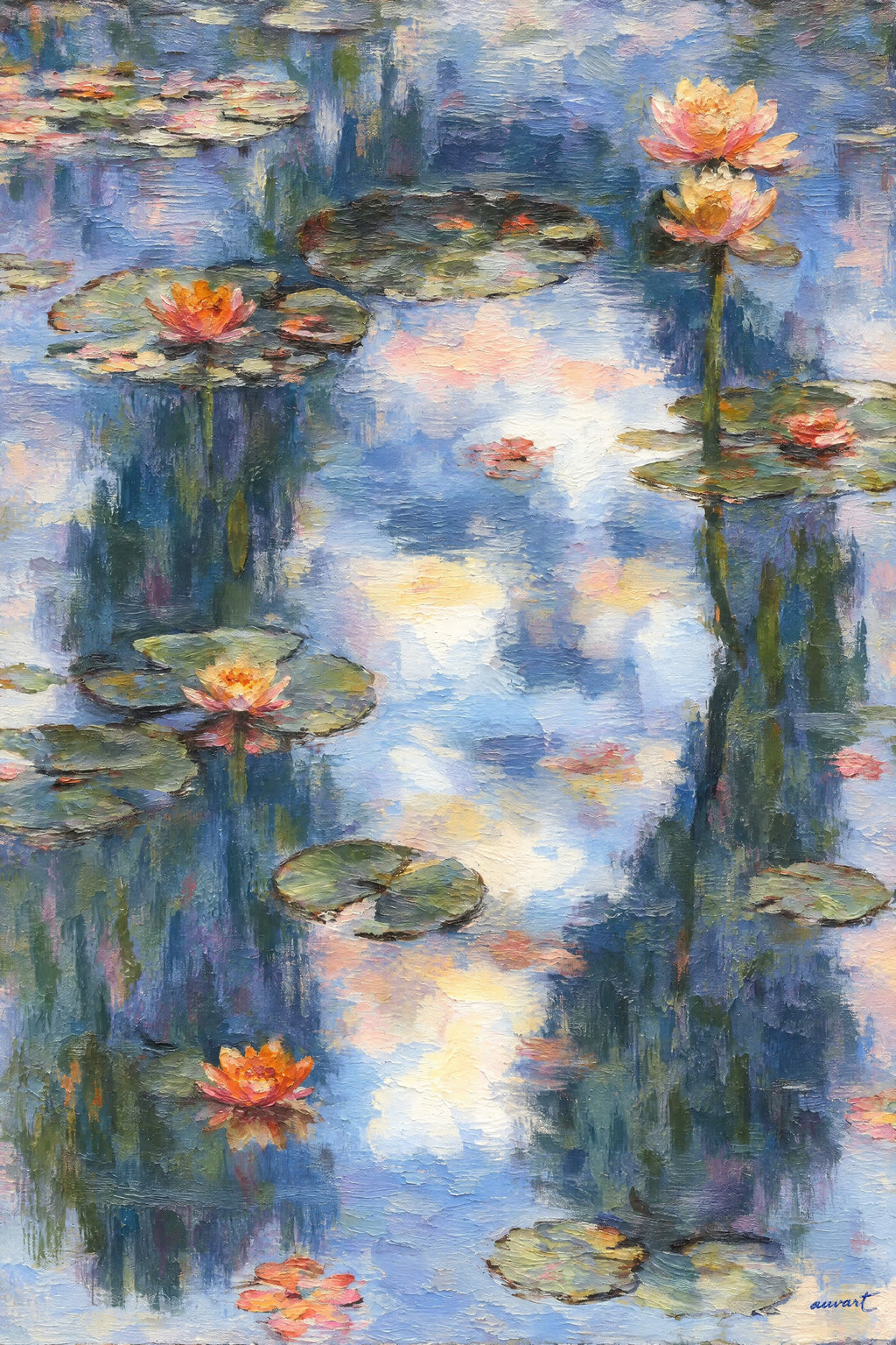 Auvart hidden memory oil painting