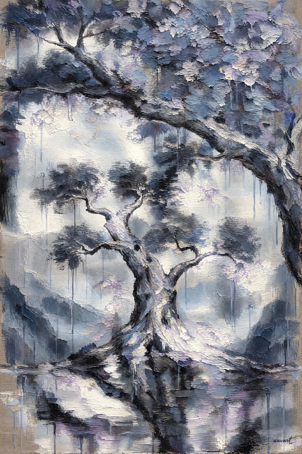 Auvart hidden memory oil painting
