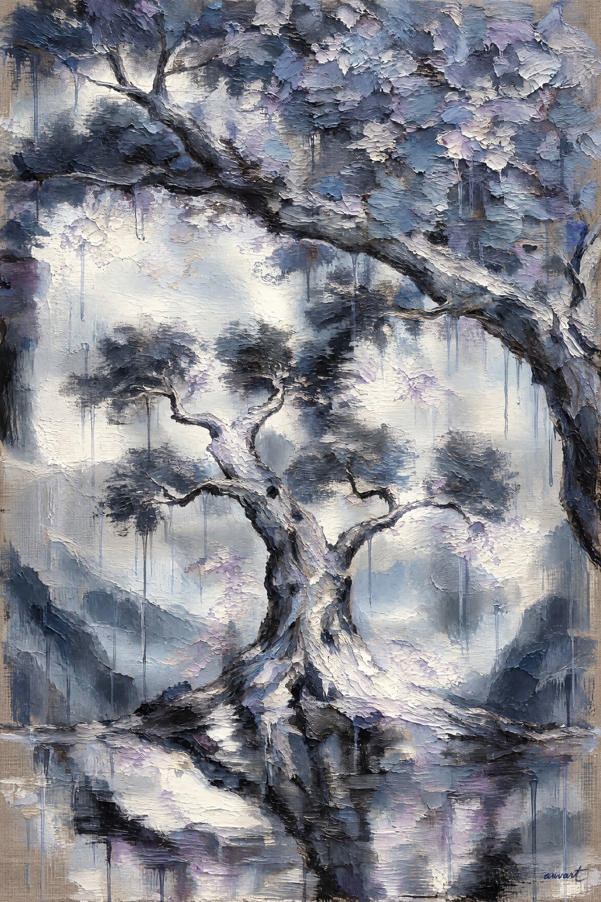 Auvart hidden memory oil painting