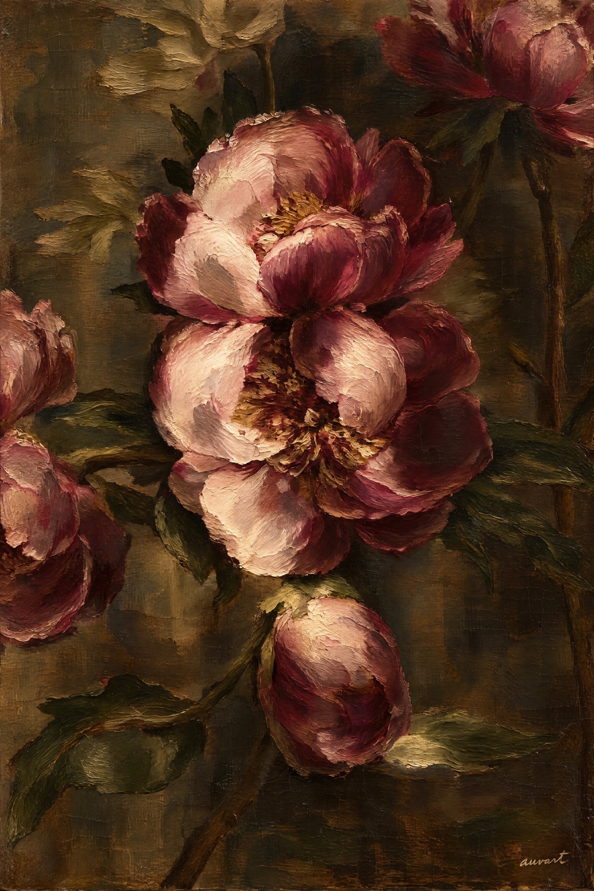Auvart hidden memory oil painting
